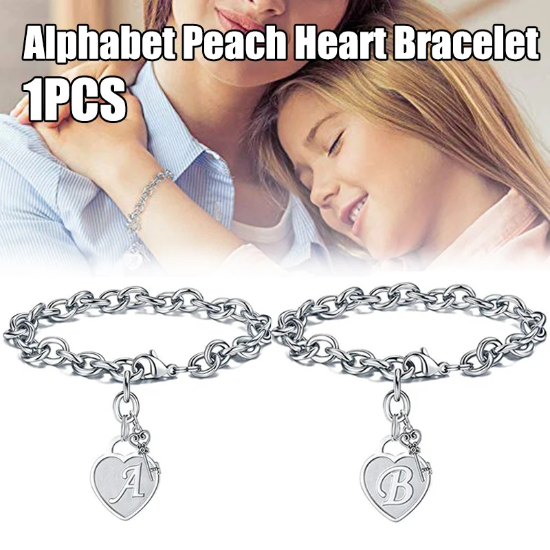

2021 Hot Sale Newest Women Bracelet Engraved 26 Letters Initial Charms Bracelet Stainless Steel Jewelry Gifts Girls Ladies TY66