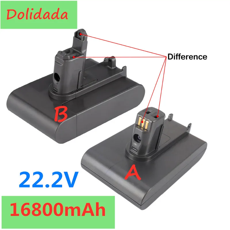 

(Тип A/B) литий-ионный аккумулятор 22,2 в 16800 мАч для Dyson DC35, DC45 DC31, DC34, DC44, DC31 Animal, DC35 Animal,917083-01