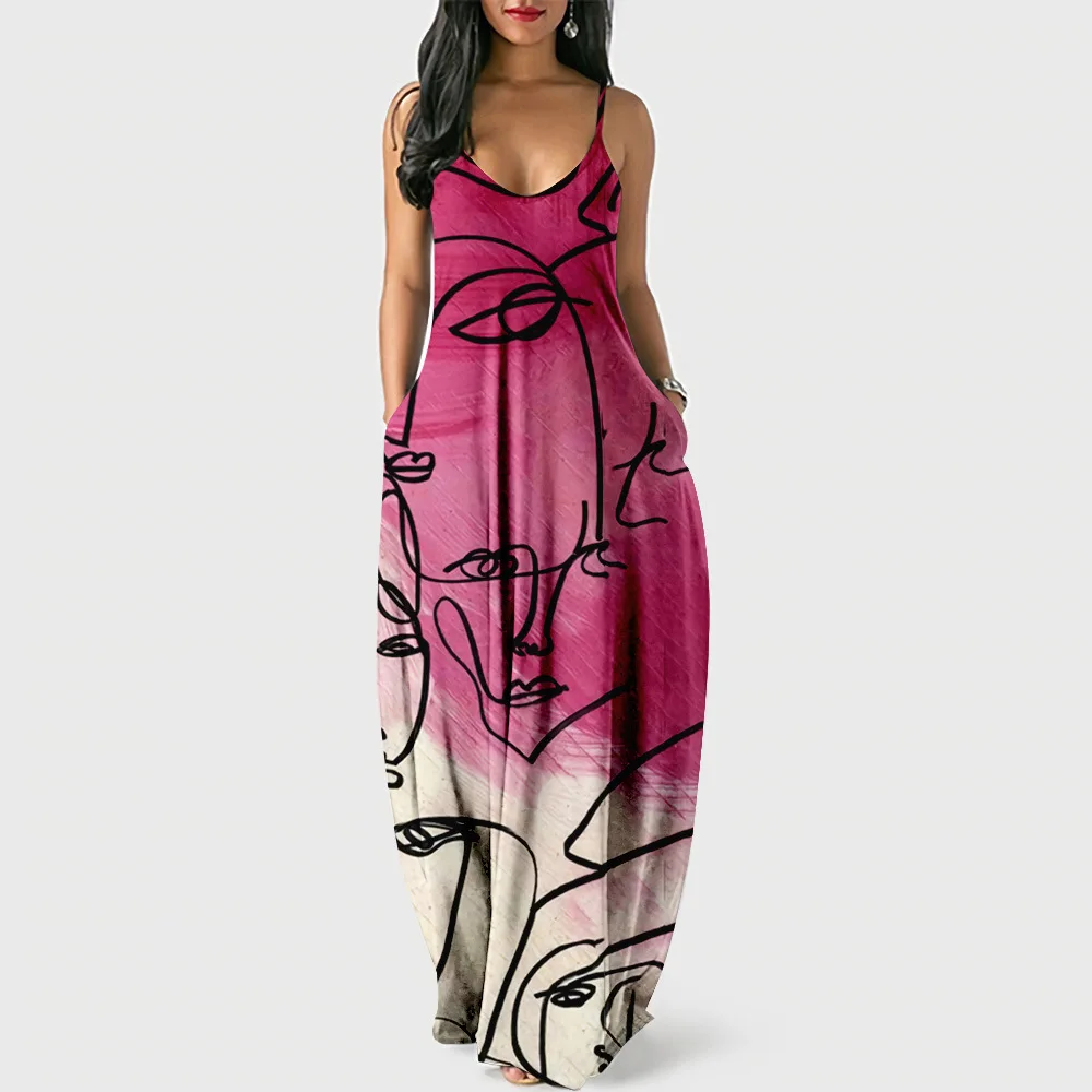 

Женское винтажное платье без рукавов, с круглым вырезом