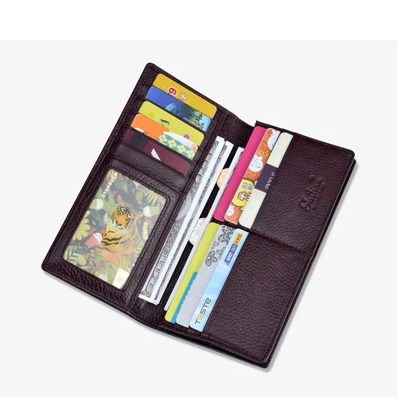 

Leather Men's Wallet Business Suit Multi-function Multi-card Slot Long Men's Wallet 2021 New Successful Mobile Phone Bag