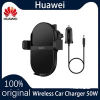 original huawei supercharge wireless car charger 50w car phone holder fast charger mounting dual charging 3d cooling ck030