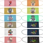 Disney 10 шт. Одноразовые рот маски супергероев Marvel принт с героями мультфильмов; Модная маска для лица для взрослых 3 слоя защиты от пыли, тушь для ресниц и бровей