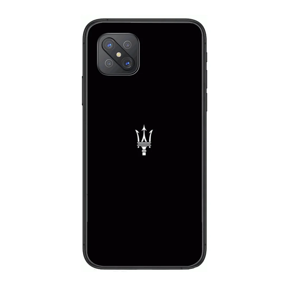

Luxury M-Maserati Fashion Phone Case cover For OPPO A91 9 83 79 92s 5 F9 A7X Reno2 Realme6pro 5 black tpu cell cover