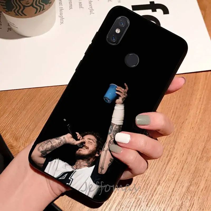 

post malone pop singer Phone Case For Xiaomi Redmi note 7 8 9 t max3 s 10 pro lite coque shell cover funda