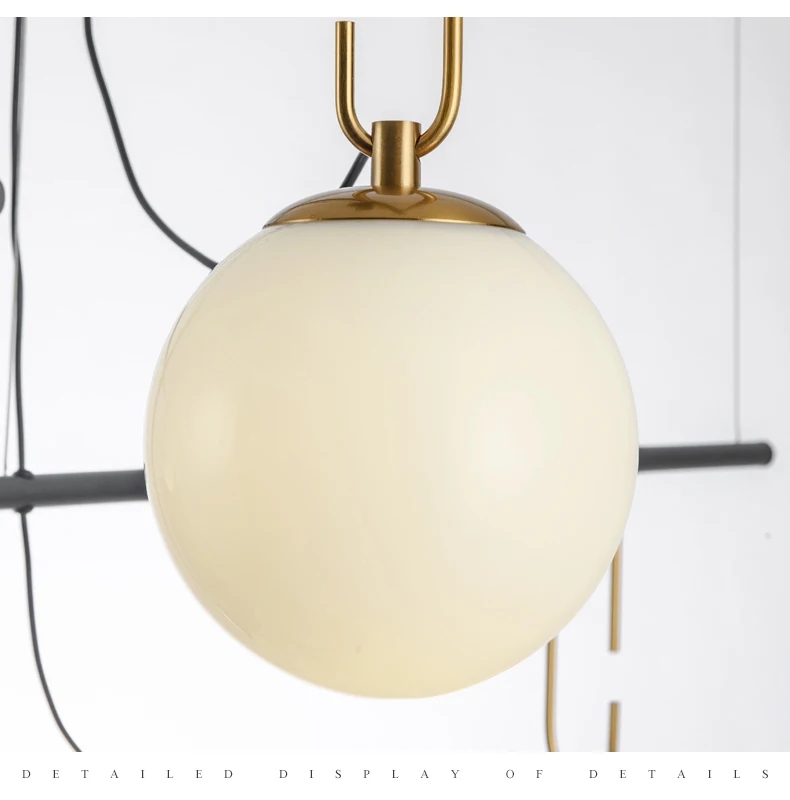 

Nordic Led Pendant Lights Modern Creative Glass Ball Living Room Bedroom Pendant Lamp Restaurant Office Hanging Lights Luminaria