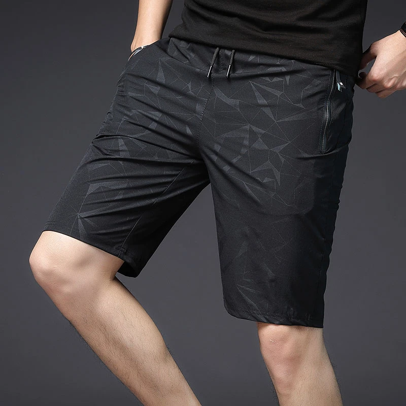 Шорты мужские компрессионные с карманами повседневные пляжные бермуды на молнии
