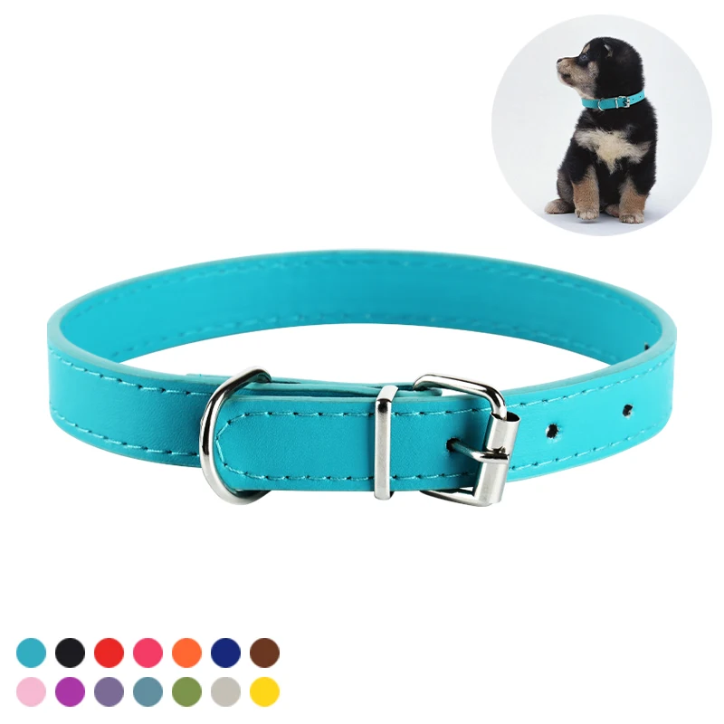 

Dog Collars Solid 12 Colors Size Adjustable Suitable for Medium and Small Pets Blue Teddy Red Chihuahua Cat Necklace Puppy Scarf