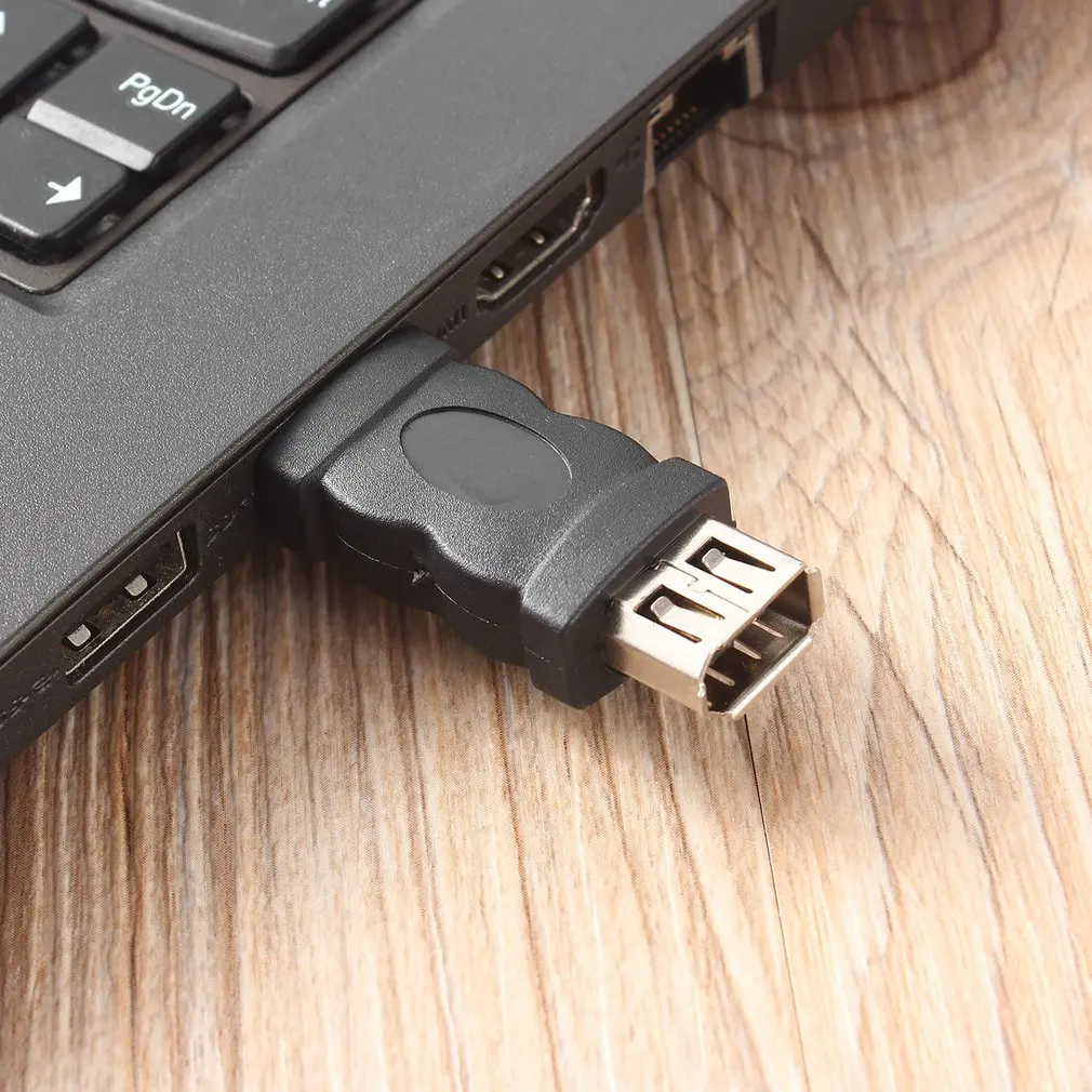 New Arrival Firewire IEEE 1394 6 Pin Female to USB 2.0 Type A Male Adaptor Adapter Cameras Mobile Phones MP3 Player PDAs Black |