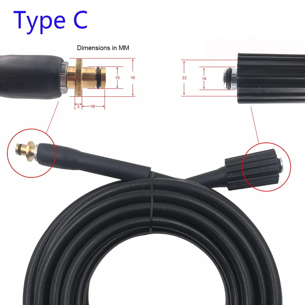 6 8 10 15 meters High Pressure Washer Hose Car Water Cleaning Extension for Karcher K-series Cleaner | Автомобили и мотоциклы