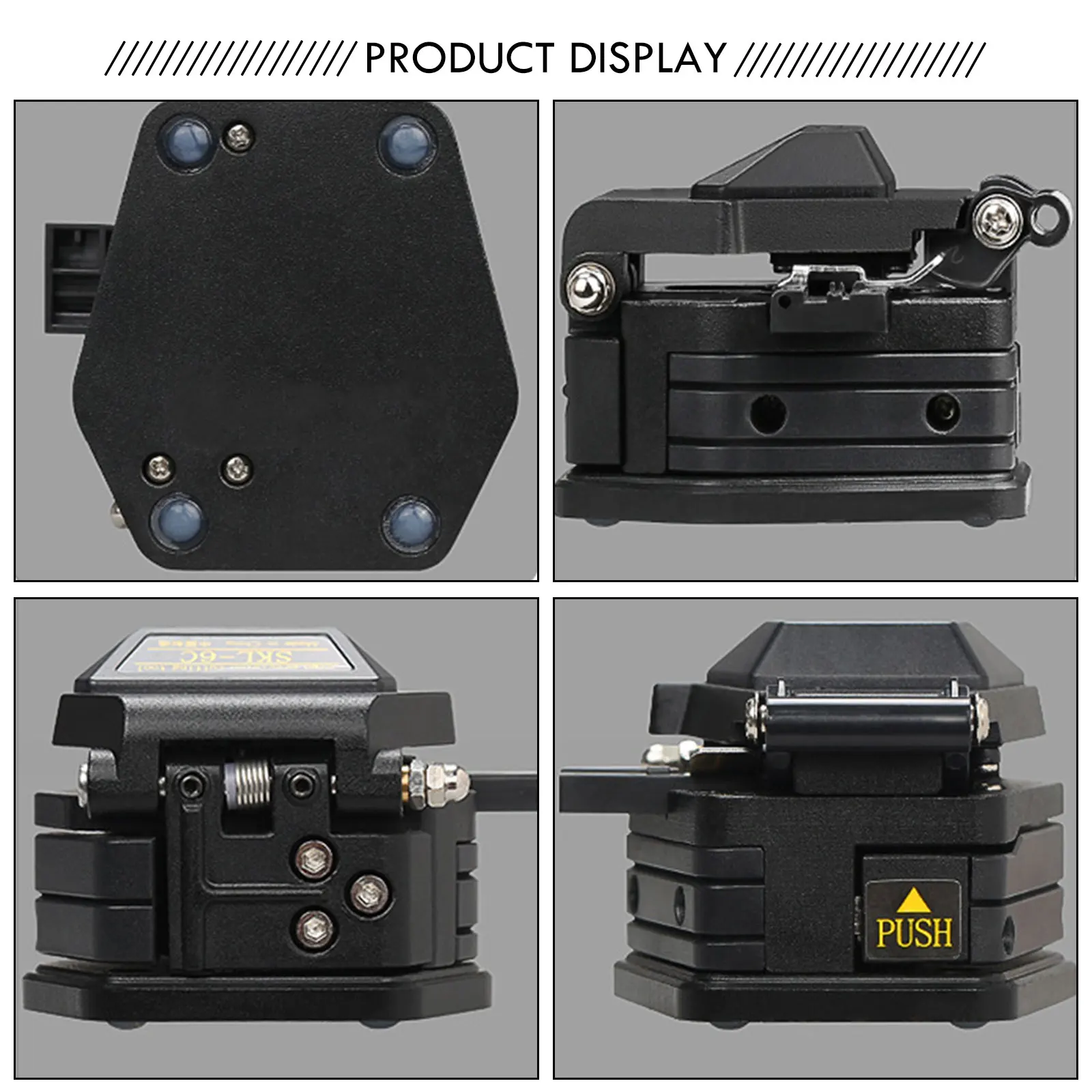 

Fiber Cleaver SKL-6C Cable Cutting Knife FTTT Fiber Optic Knife Tools Cutter High Precision Cleavers 16 Surface Blade