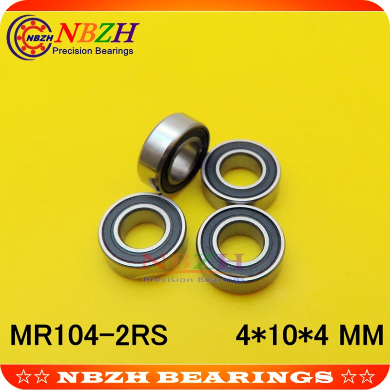 NBZH синий резиновое уплотнение крышка Мини подшипник W ML4010 2RS L 1040 MR104 4X10X4mm Shigh
