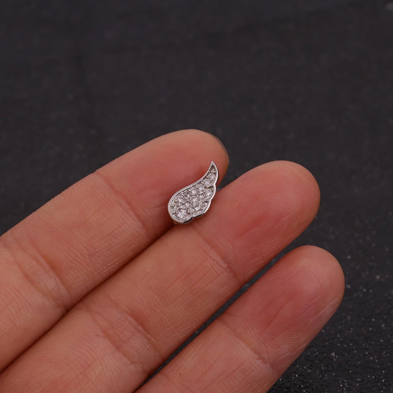 1 шт. серьги гвоздики из нержавеющей стали с сердечками луной звездами и цветками