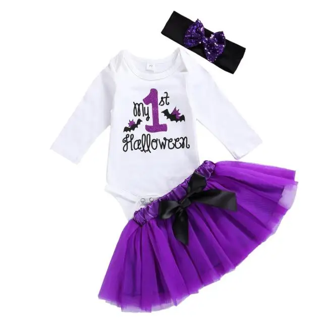 

3 шт., Детский комбинезон с длинным рукавом и круглым вырезом