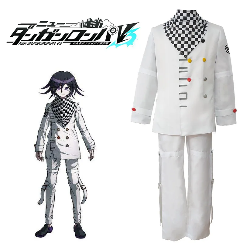 

Аниме Danganronpa V3 взрослый костюм Kokichi Ома Косплэй костюм для Хэллоуина, способный преодолевать Броды для взрослых нарядное Детский костюм для ...