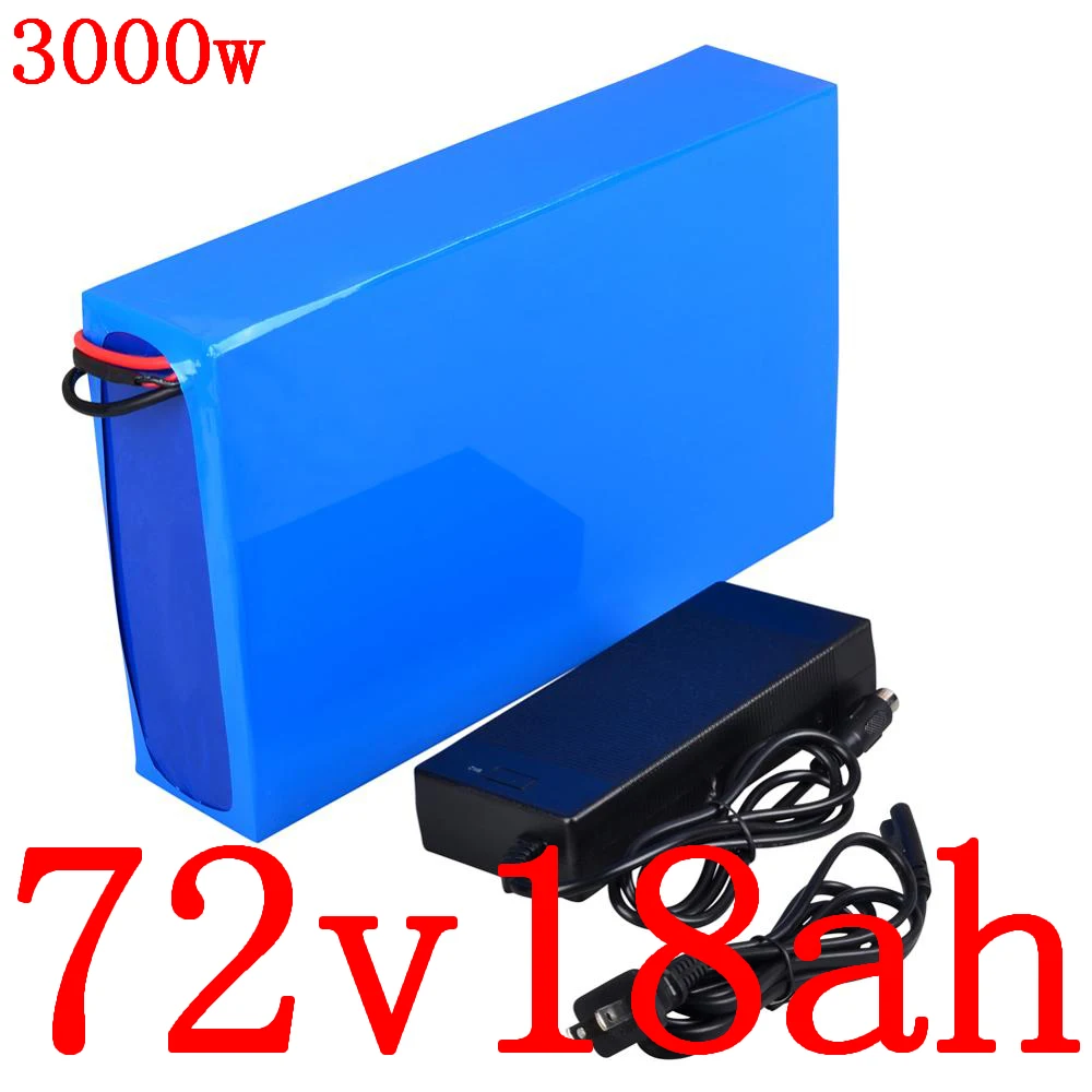 72V 18AH Электрический велосипед Батарея 1000W 2000W 3000W электрический скутер 10AH 13AH 15AH 20AH