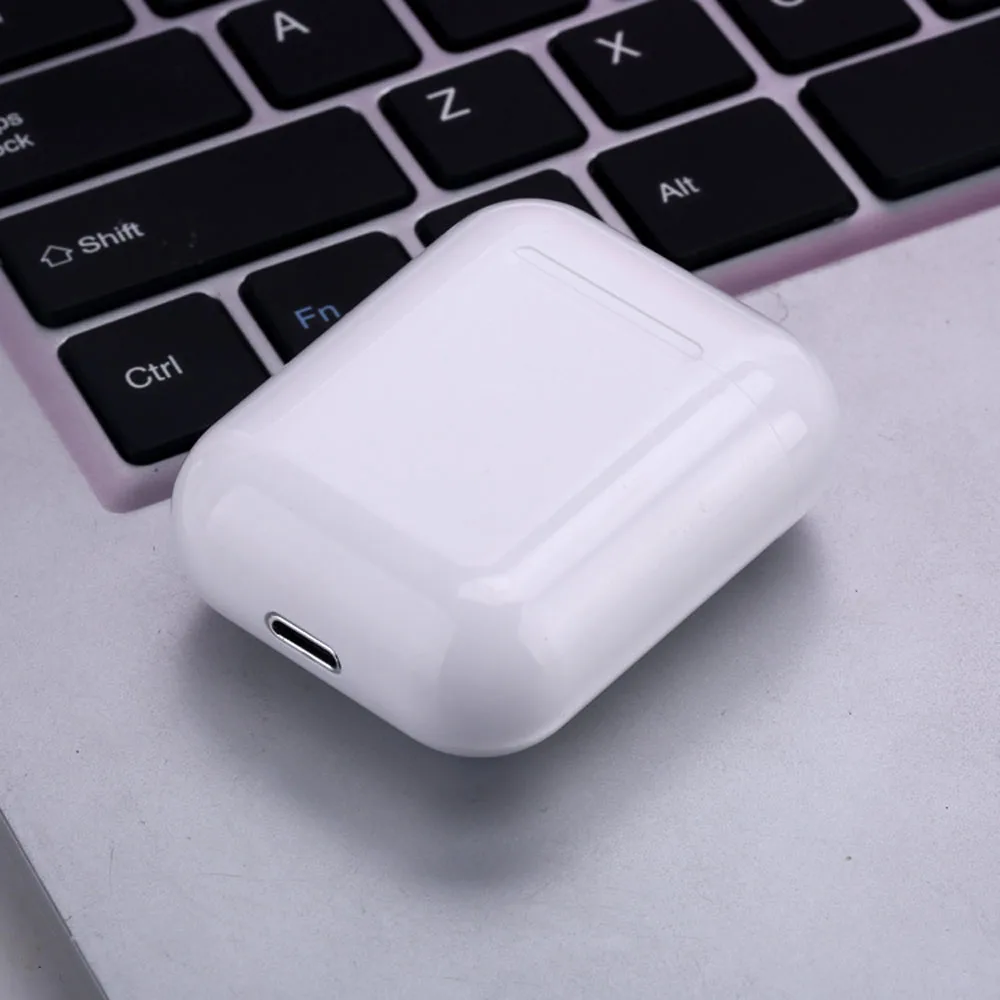 Белый I12 TWS Bluetooth 5,0 наушники мини Беспроводной наушники сенсорный Управление Автоматическое Сопряжение наушники-макароны для samsung для IPhone 11 Pro - Цвет: Белый