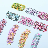 1bag multi shape nail slices rhinestones diy slime 3d polymer slices resin making charms for nail art decoration cute designs