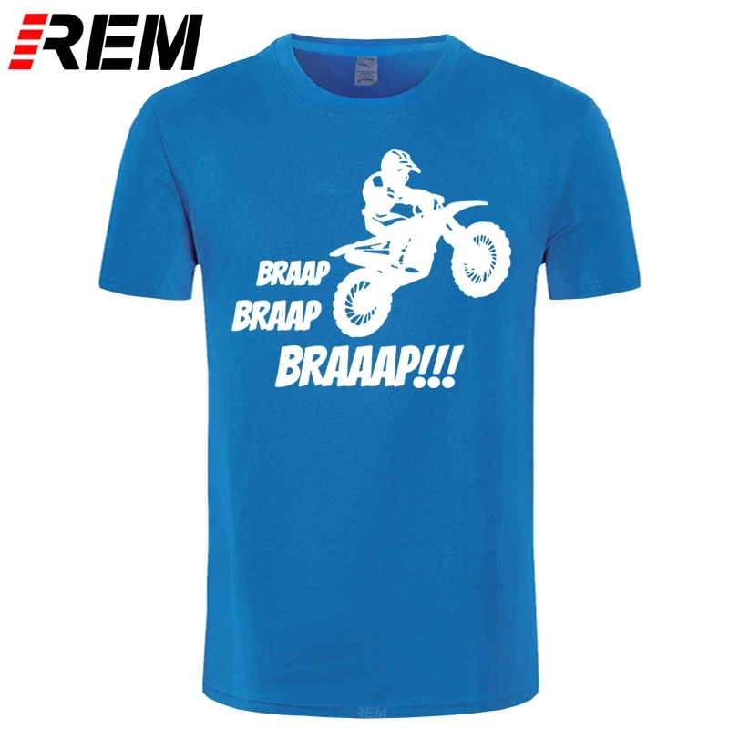 Футболка мужская с принтом мотокросса круглым вырезом и | Мужская одежда