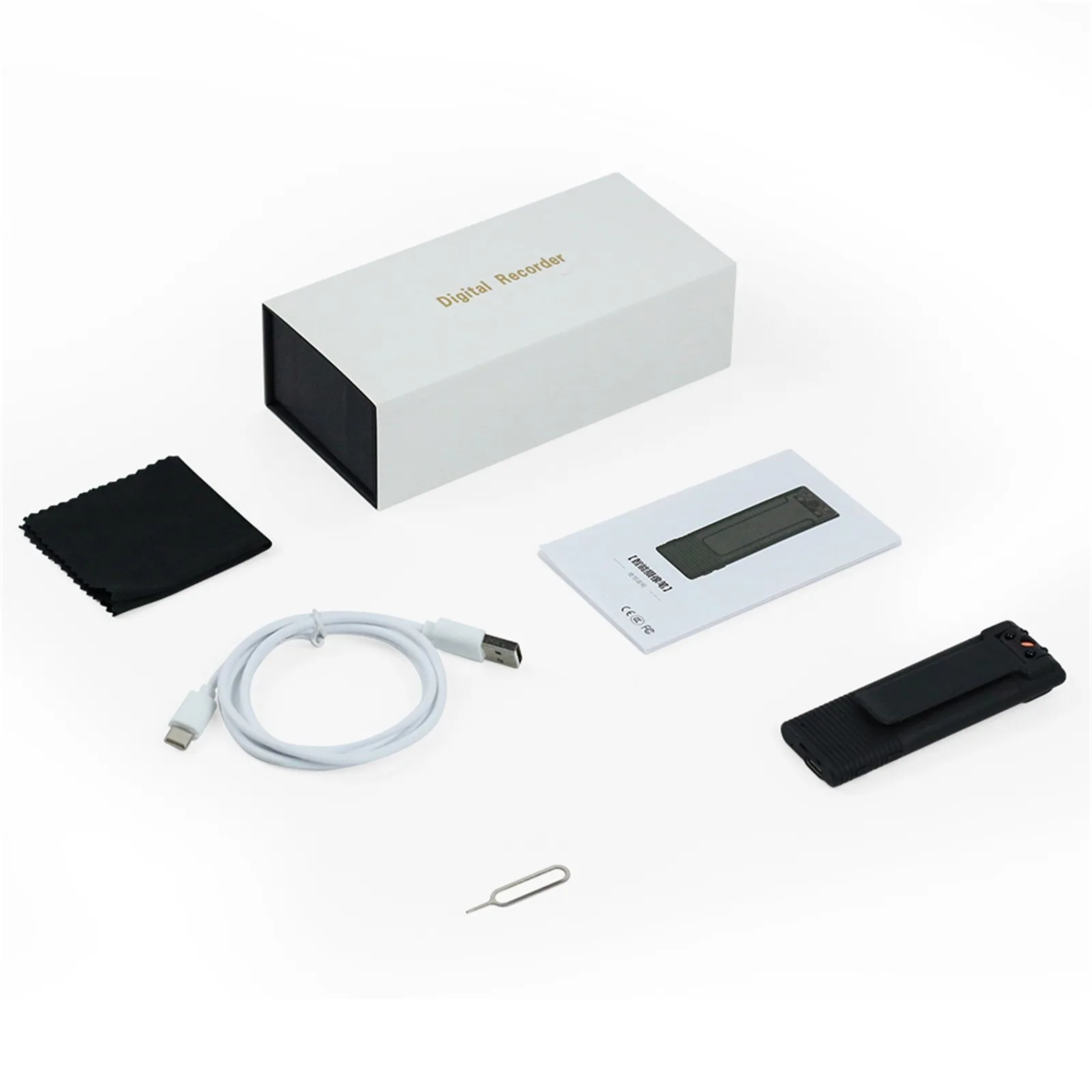 

Thin HD Night Vision Hidden Camera Recorder 180 Rotating Lens 8H Long Battery Life Webcams Support 128G TF Card For Conference