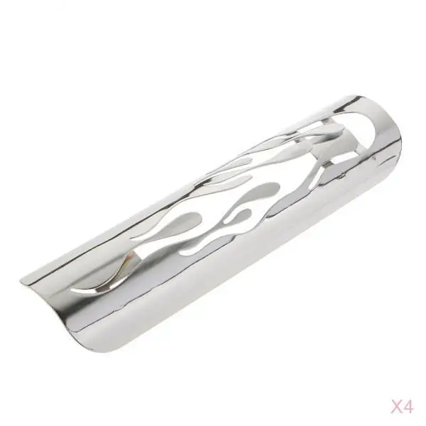 4 пронзенных пламени выхлопной трубы тепловой щит крышка гвардии для Harley круиз