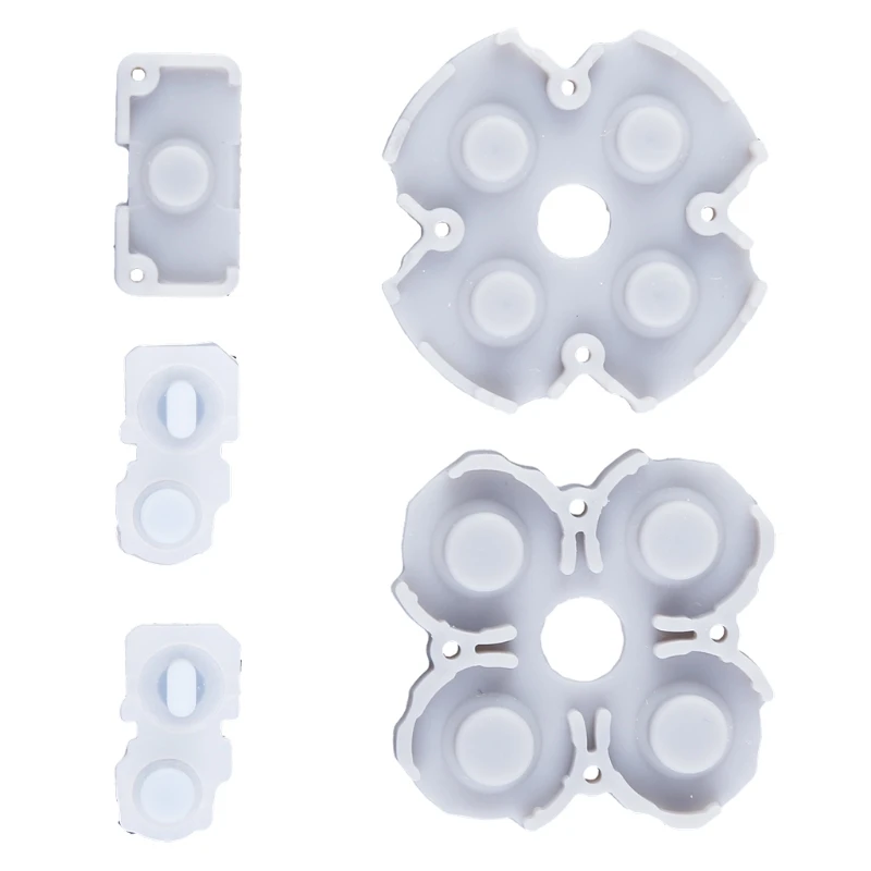 

H052 Rubber Game Handle Button for PS5 Game Controller Conductive Adhesive D-pad Cross Key L1R1 Key