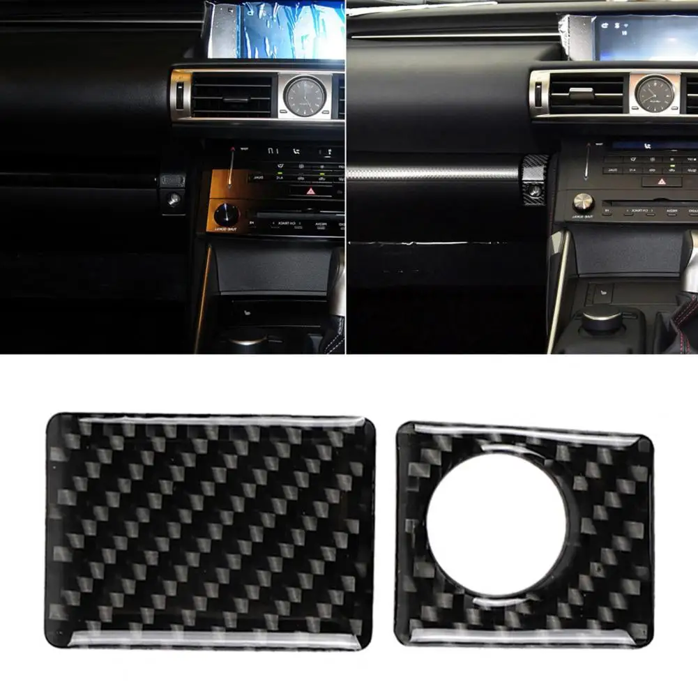 

80% HOT SALESï¼ï¼ï¼2Pcs/Set Carbon Fiber Storage Box Switch Trim Decor for Lexus IS250 Right Drive