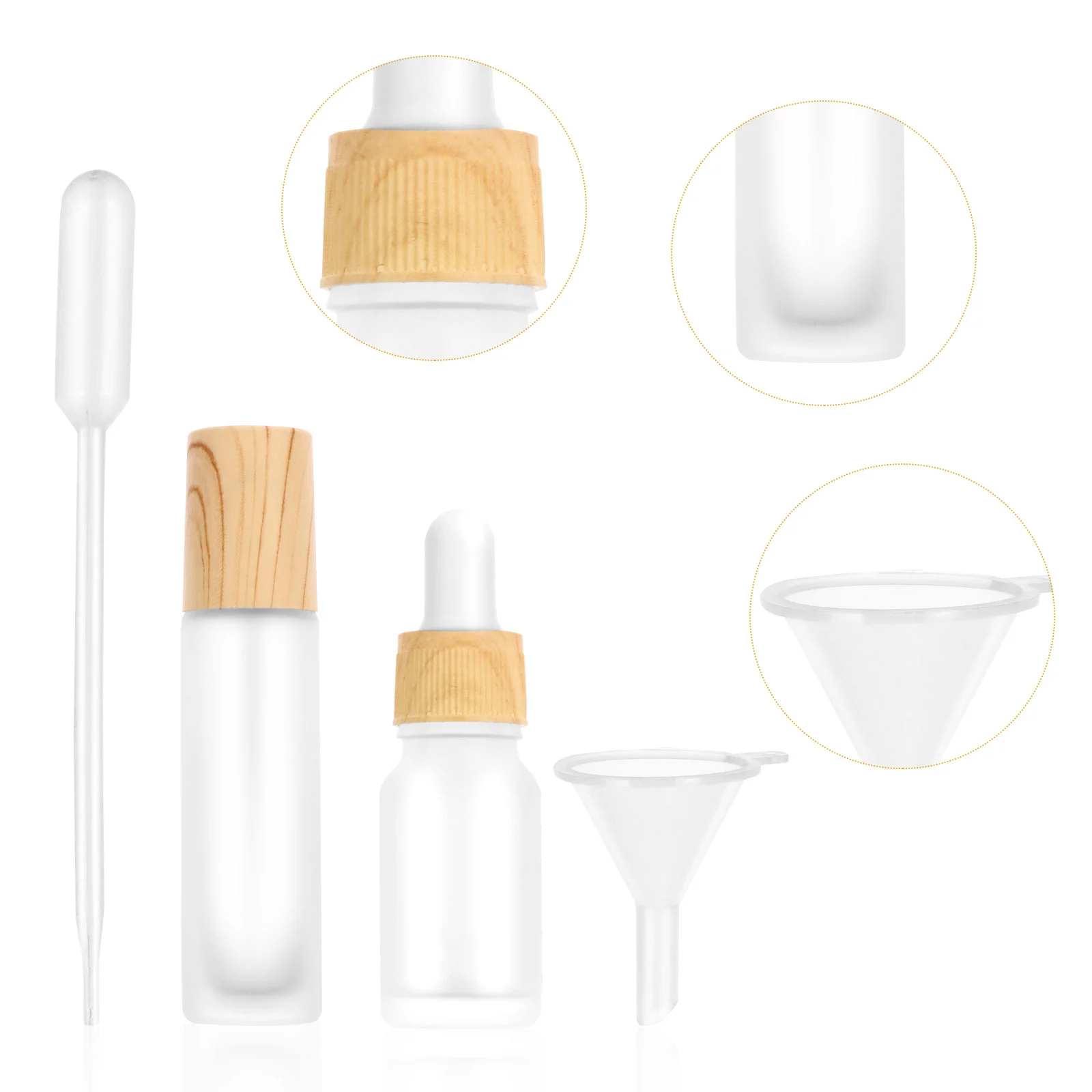 

16pcs Glass Essential Oil Bottles Empty Roller Bottle and Dropper Bottle Set