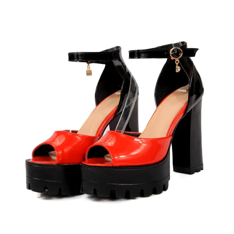 

Big Size Fashion color matching High Heels Sandals high heels sandals women shoes woman summer ladies