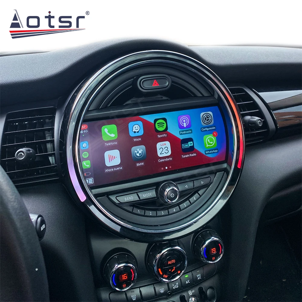 저렴한 무선 카플레이 BMW 미니 쿠퍼 해치 2014-2019 NBT CIC 시스템 안드로이드 자동 9.0 PX6 4 + 128G 미러 링크 자동차 라디오 오토라디오