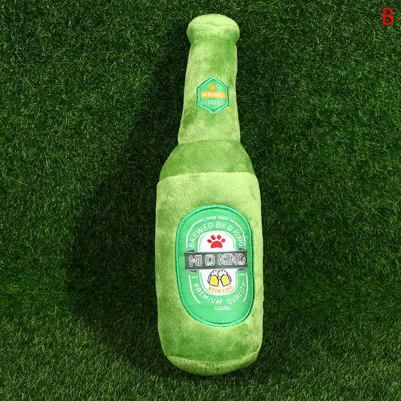 Новые плюшевые игрушки для собак устойчивые к укусам мягкая бутылка пива