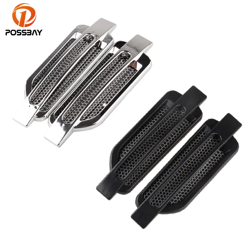 Черные/Гальванические автомобильные декоративные наклейки POSSBAY на