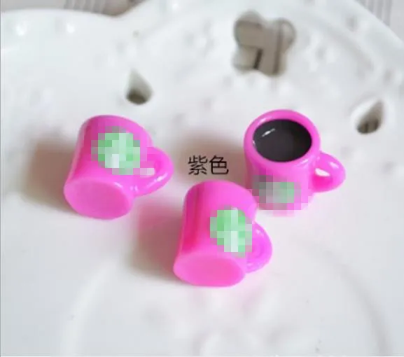 Поставка 3D кружка для кофе из смолы, милые кабошоны, 10 видов цветов, миниатюры из смолы, искусственный напиток, сделай сам, украшения для скрапбукинга