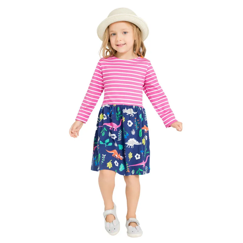 Children autumn Clothing Girls appliques dresses kids mandarin duck baby dress animals unicorn girls clothes 3-12T | Детская одежда и