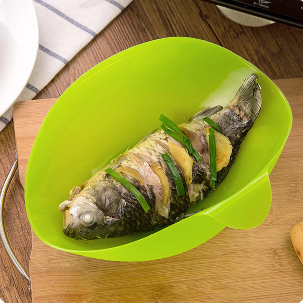 

Steam Fish Bowl Kitchen Foldable Household Silicone Heat-resistant Microwave Oven Accessories Baking Bowl Kitchen Cooking Tools