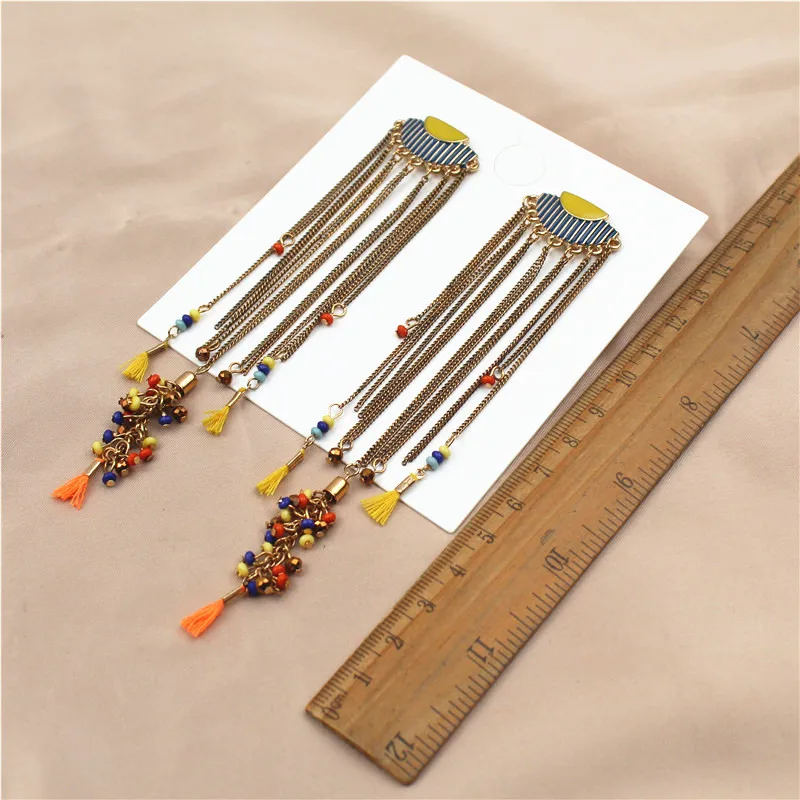 

Long of new fund Bohemia restore ancient ways ear stud color tassel tide exaggerates individual character eardrop