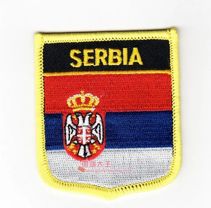 В партии 5 шт. Сербия Защитная Форма Национальный флаг вышитые Тактический Патч