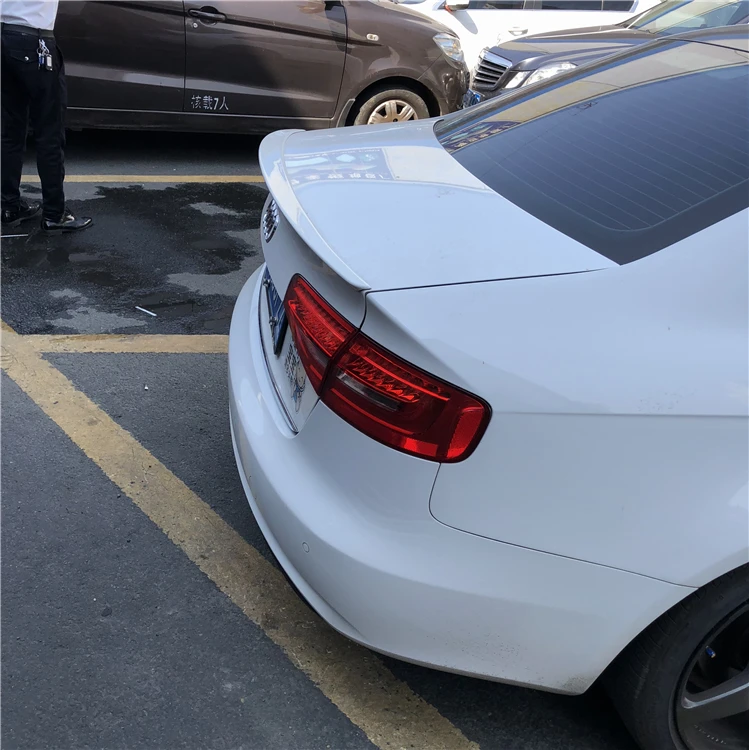 Спойлер для Audi A4 2009-2013 спойлер HBYV из АБС-пластика цветной задний крыла автомобиля