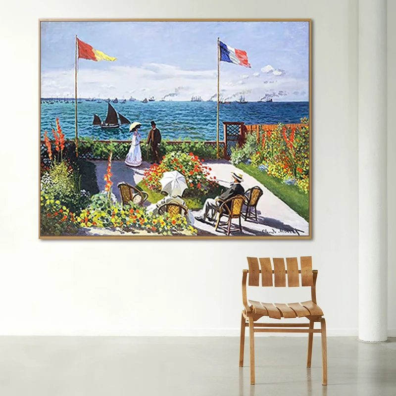 Diy живопись на цифровом фото Monet креативная пейзажная красивая декоративная