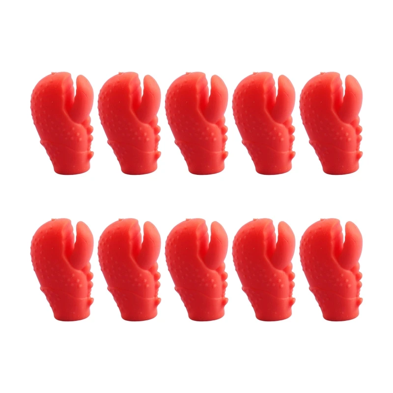 

10pcs Crab Claw Finger Puppet Doll Fidget Toy Squeeze Mini Puppet for Kindergarten Toddler Family Interactive Game Props