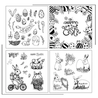 happy easter clear stamps scrapbooking crafts decorate photo album embossing cards making clear stamps new