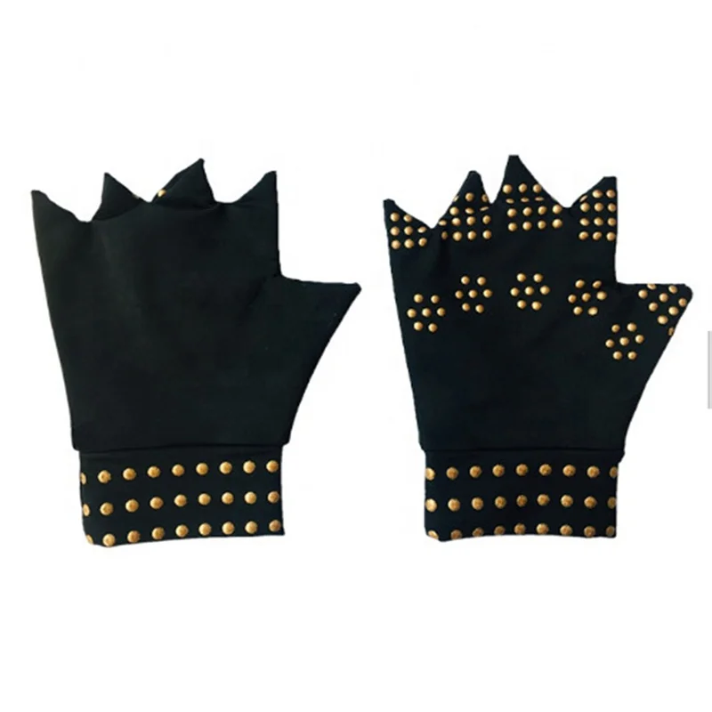 

1Pair Health Care Sport Safe Wrist Gloves Therapy Fingerless Gloves Arthritis Pain Relief Heal Joints Brace Supports