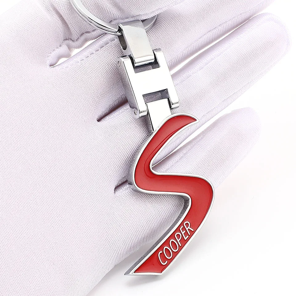 3D Metal S Emblem Car Keychain Key Ring for BMW Mini Cooper One JCW Clubman Countryman Paceman R56 R55 R60 R61 F55 F56 F54 F60 | Автомобили