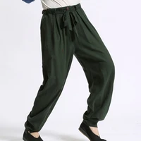 kungfu martial arts tai chi pant men sweatpant linen loose male running jogging fitness workout casual pant trouser sportswear