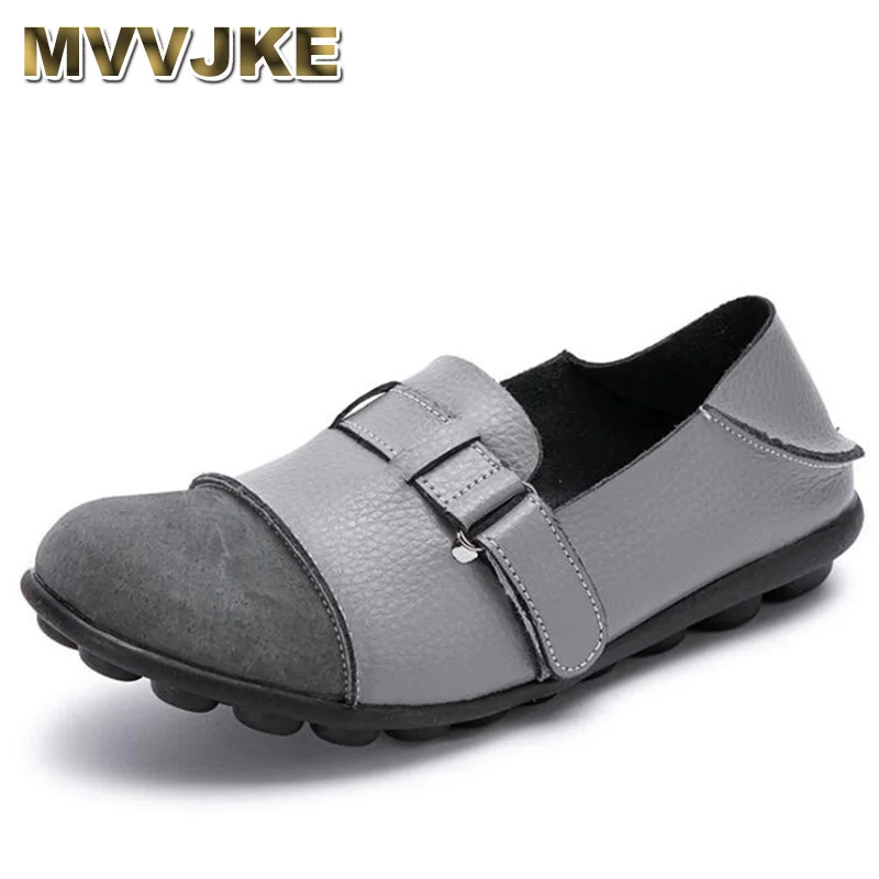 

Мокасины женские из натуральной кожи на плоской подошве с пряжкой