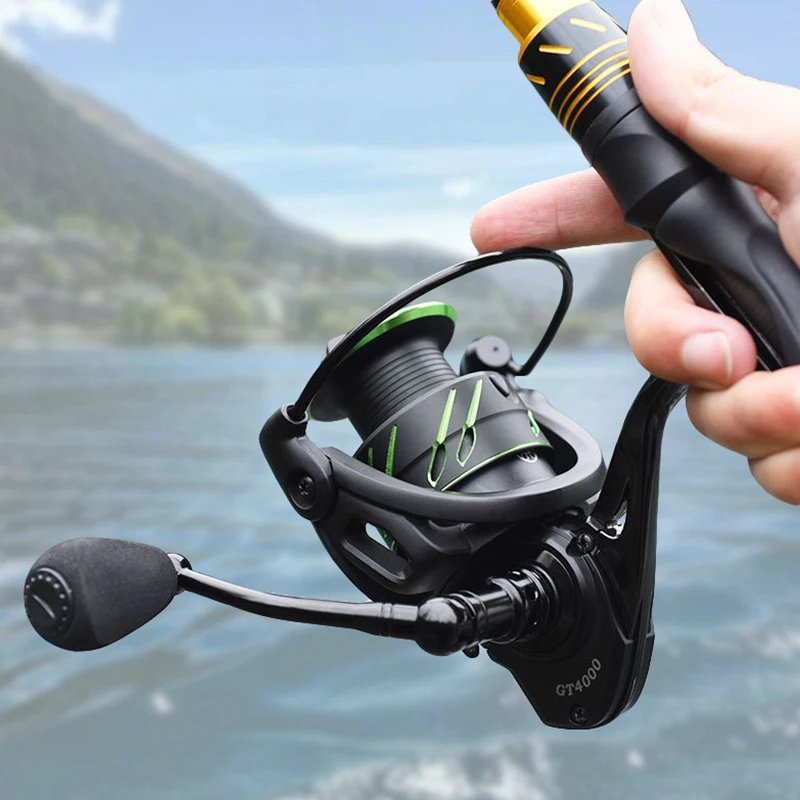 Рыболовная катушка LINNHUE 2020 для спиннинга 5 0: 1 соотношение скорости 10 кг