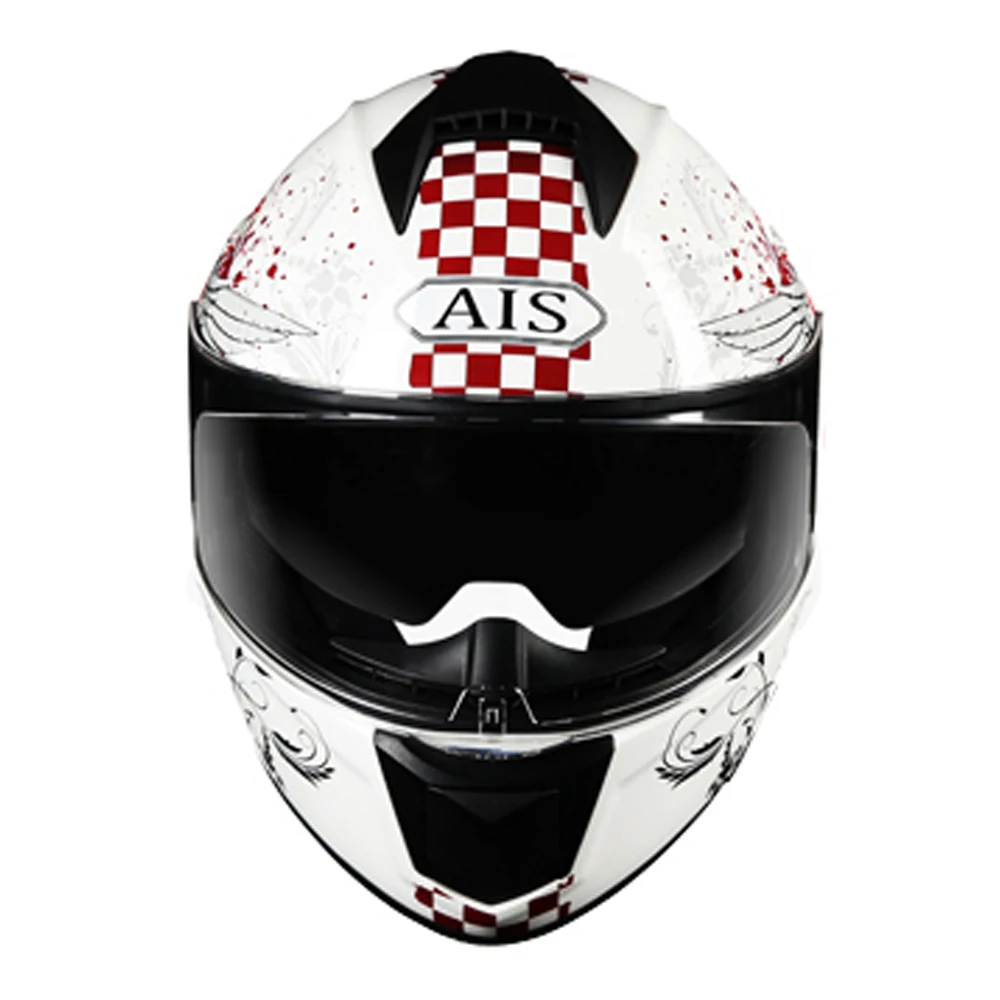 AIS мотоциклетный шлем Casco Moto крест Мото Capacete мото полный лицо шлемы скутер двойной