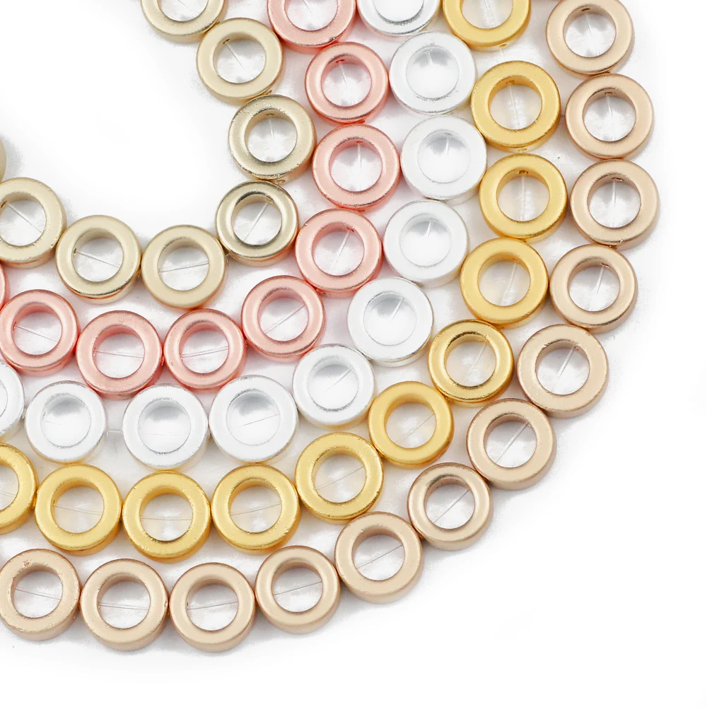 JHNBY матовые золотые Серебрянные круглые гематитовые бусины из натурального