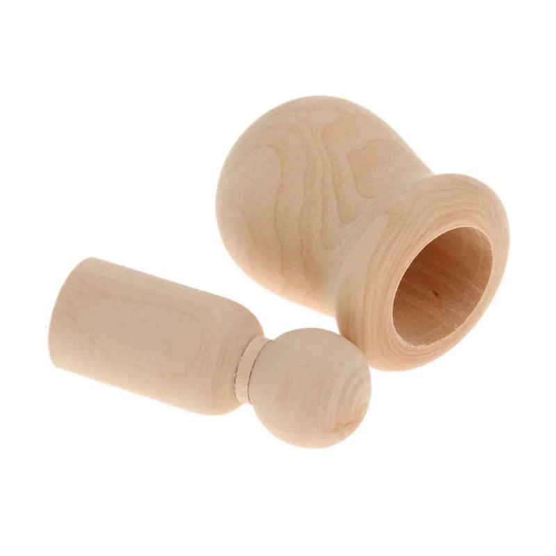 

10 Pieces/ Lot Plain Unpainted Blank Natural Wooden Peg People Nesting Set DIY Montessori Toy Kids