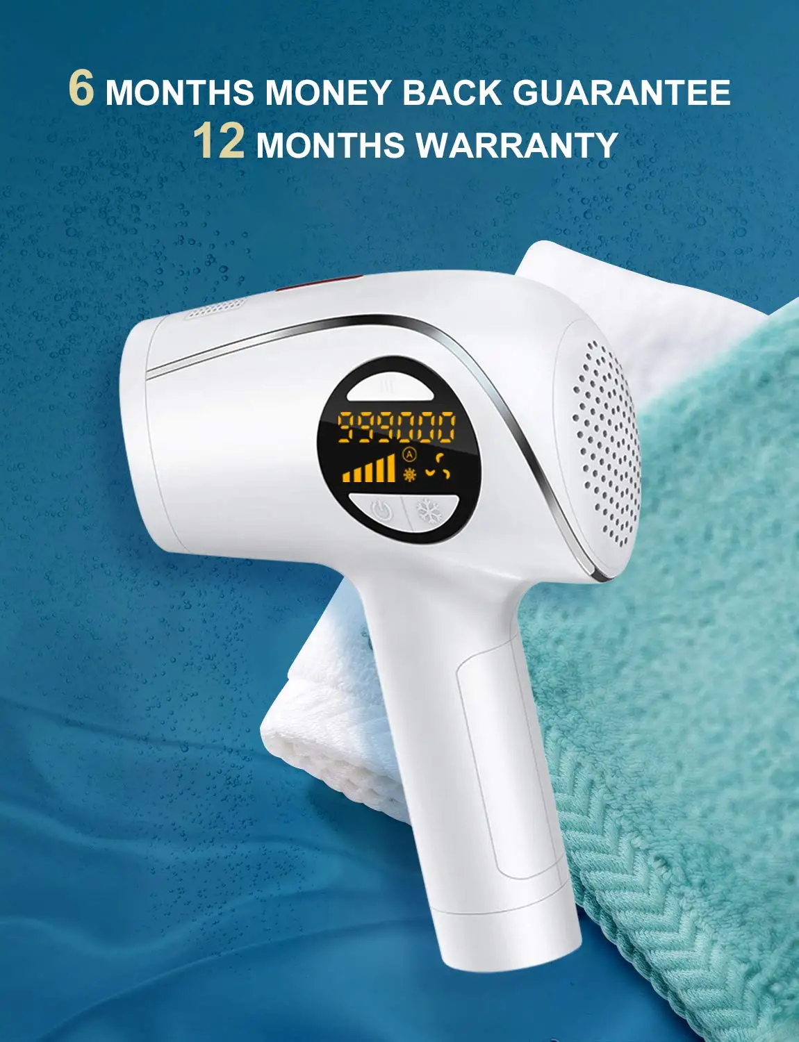 

Hair Removal Laser fo,990000 Flashes Permanent Hair Removal Gifts for Women Hair Remover with Ice Mode IPL Hair Removal for body