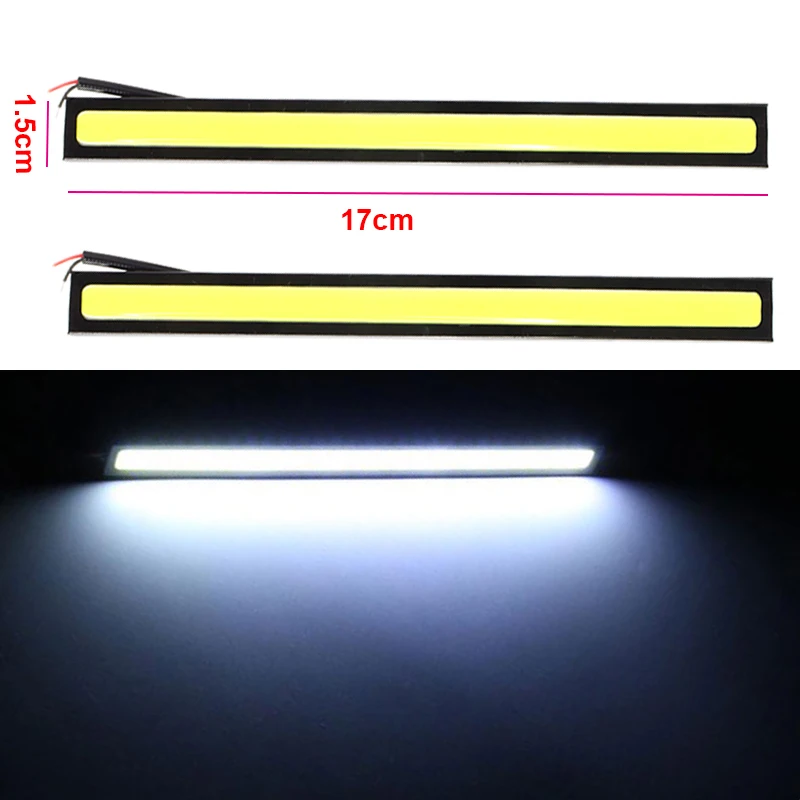 2 шт. DRL Светодиодный дневной светильник автомобиля Водонепроницаемый 12V 17 см COB